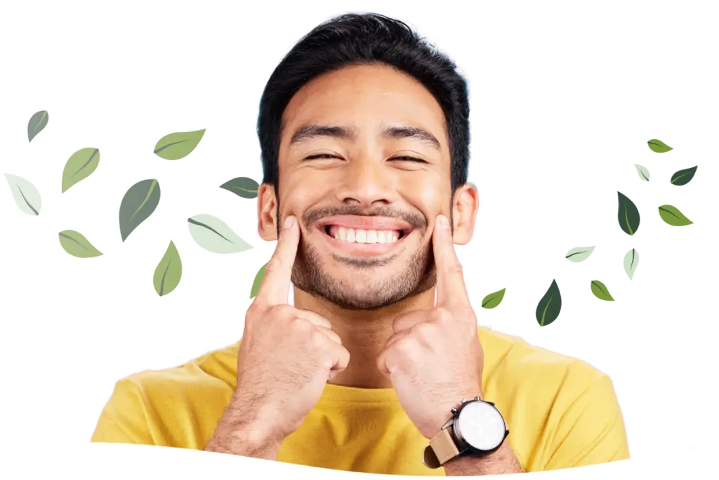 man happy about getting a free consultation at Oakton Family Orthodontics
