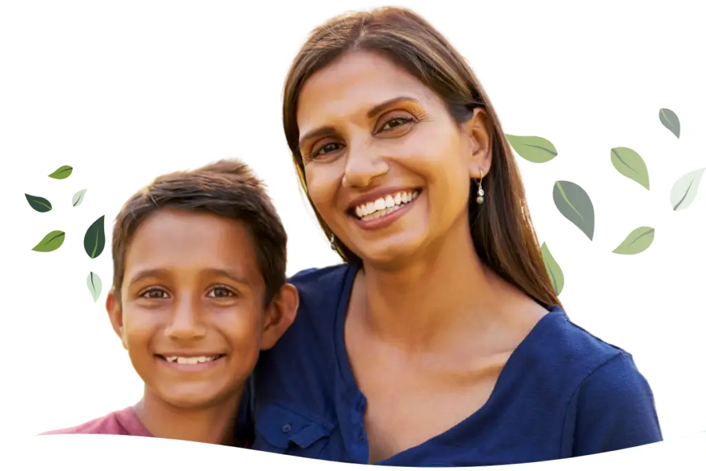 mother and son ready to schedule their free orthodontic consultation at Oakton Family Orthodontics
